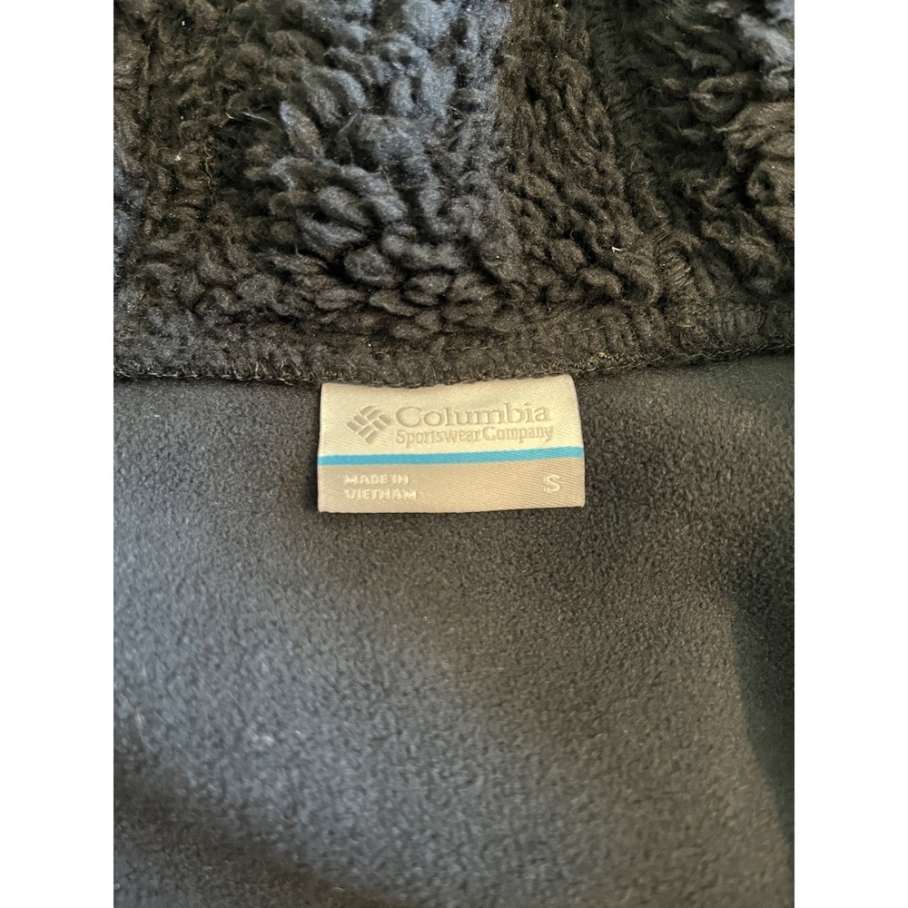 Columbia Women's Autumn Light Hooded Fleece Full Zip NEW Sz S Small Black - Picture 5 of 9